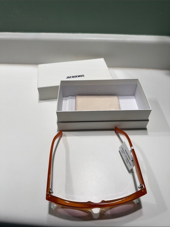 Jacquemus yellow Ombre Rectangular Sunglasses main image 5